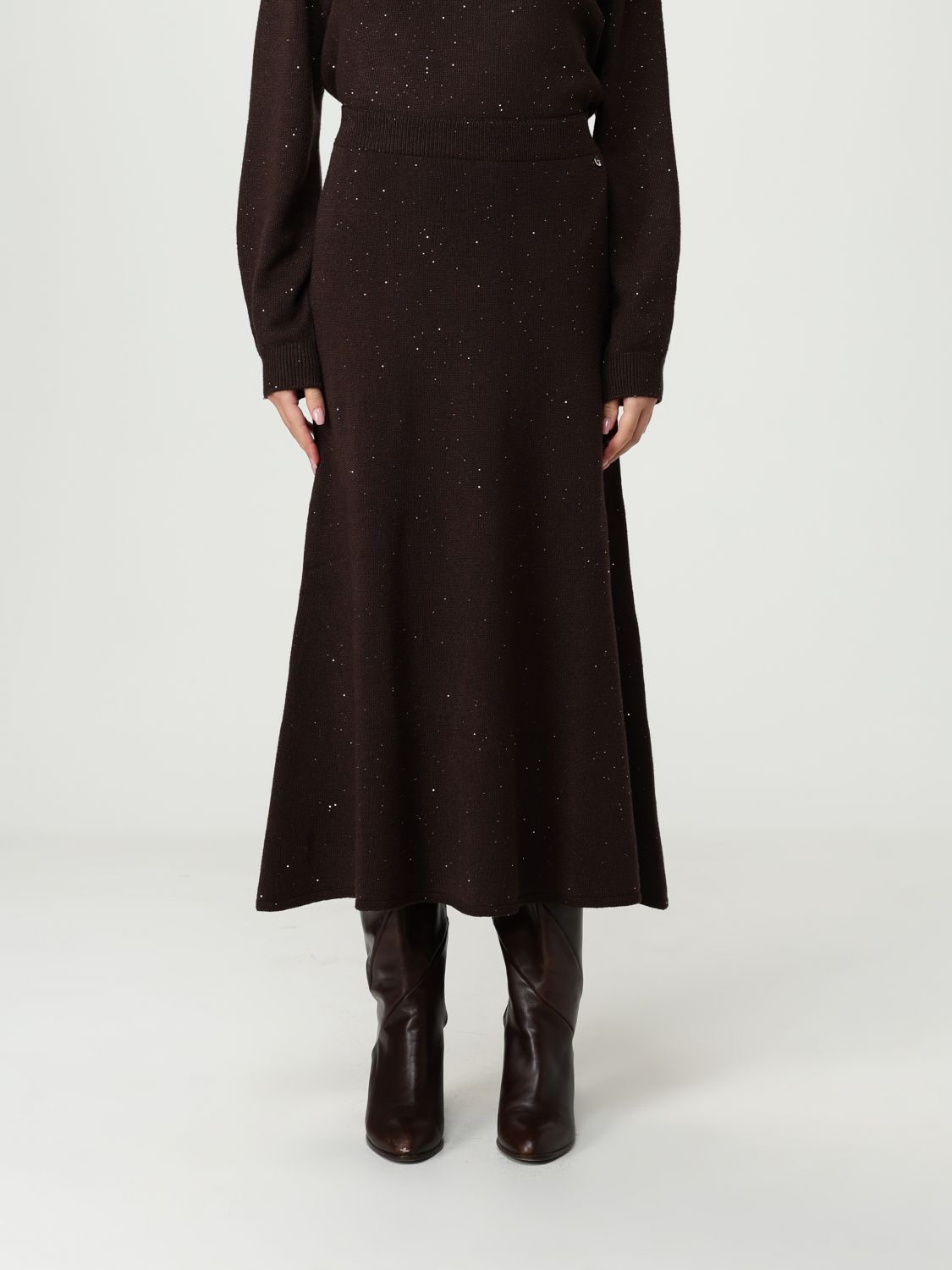 Liu •jo Skirt Liu Jo Woman Color Brown In Burgundy