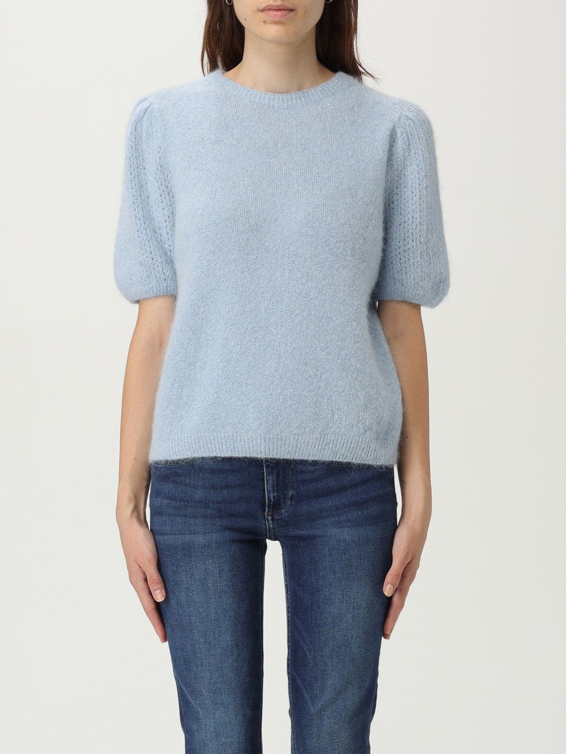 Liu •jo Maglia Girocollo Celeste In Blue