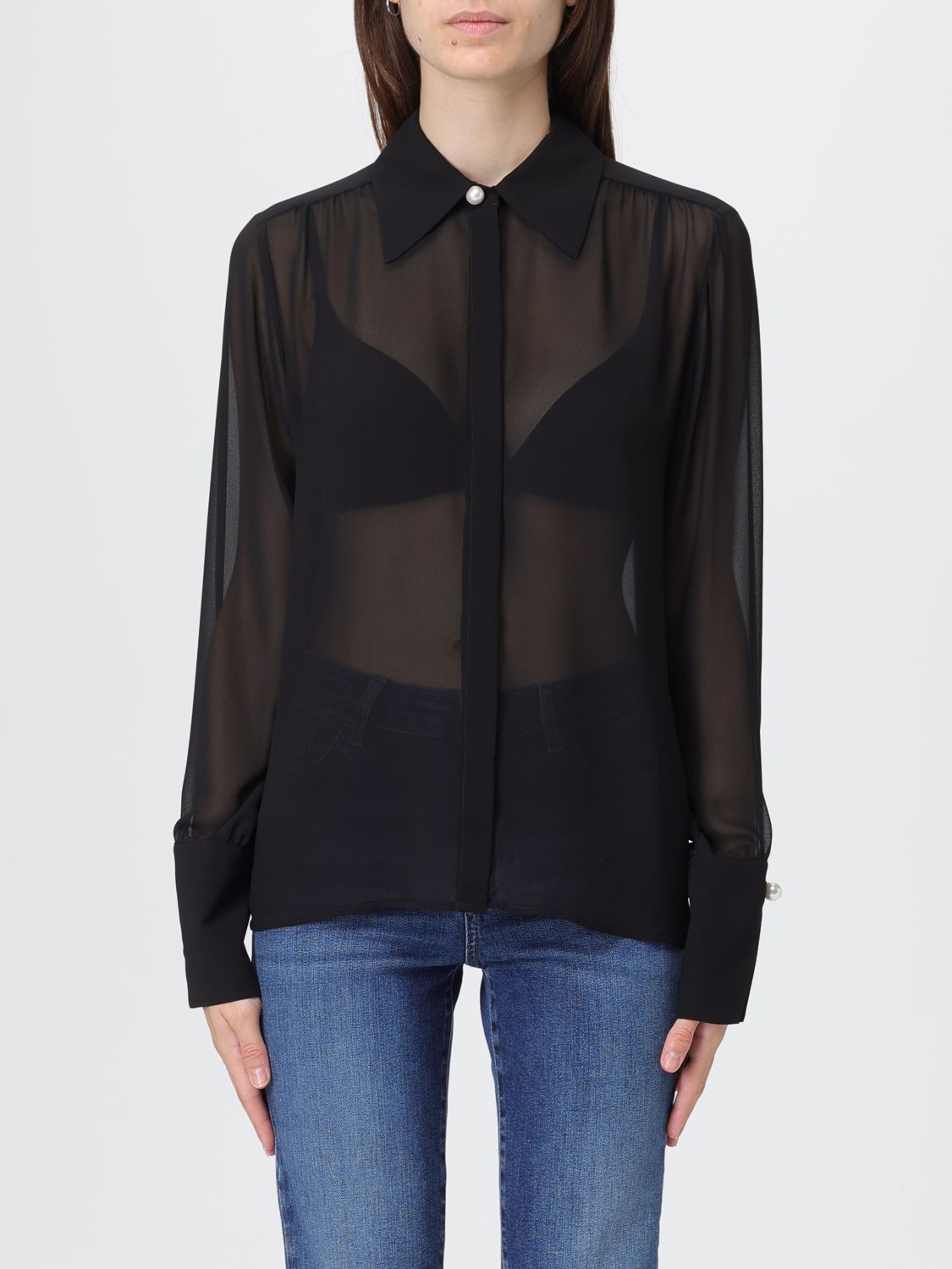 Liu •jo Shirt Liu Jo Woman Color Black In Multi