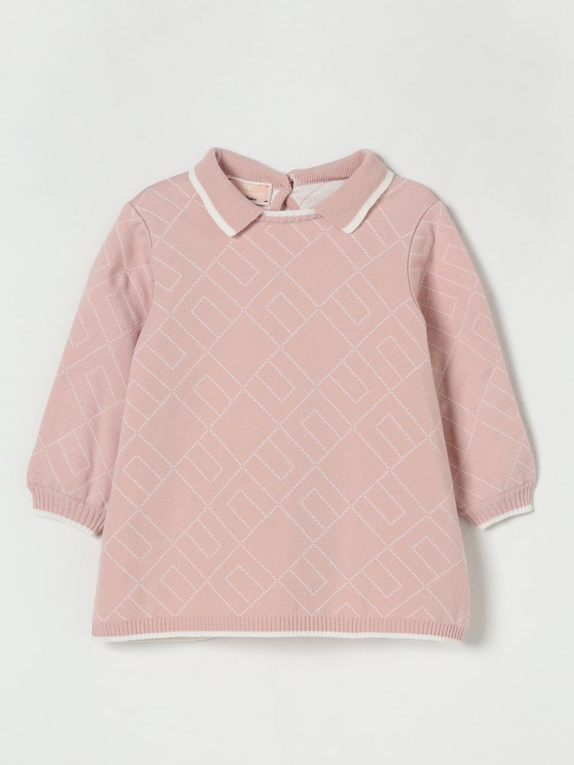 Elisabetta Franchi La Mia Bambina Romper Kids Color Pink In Pink