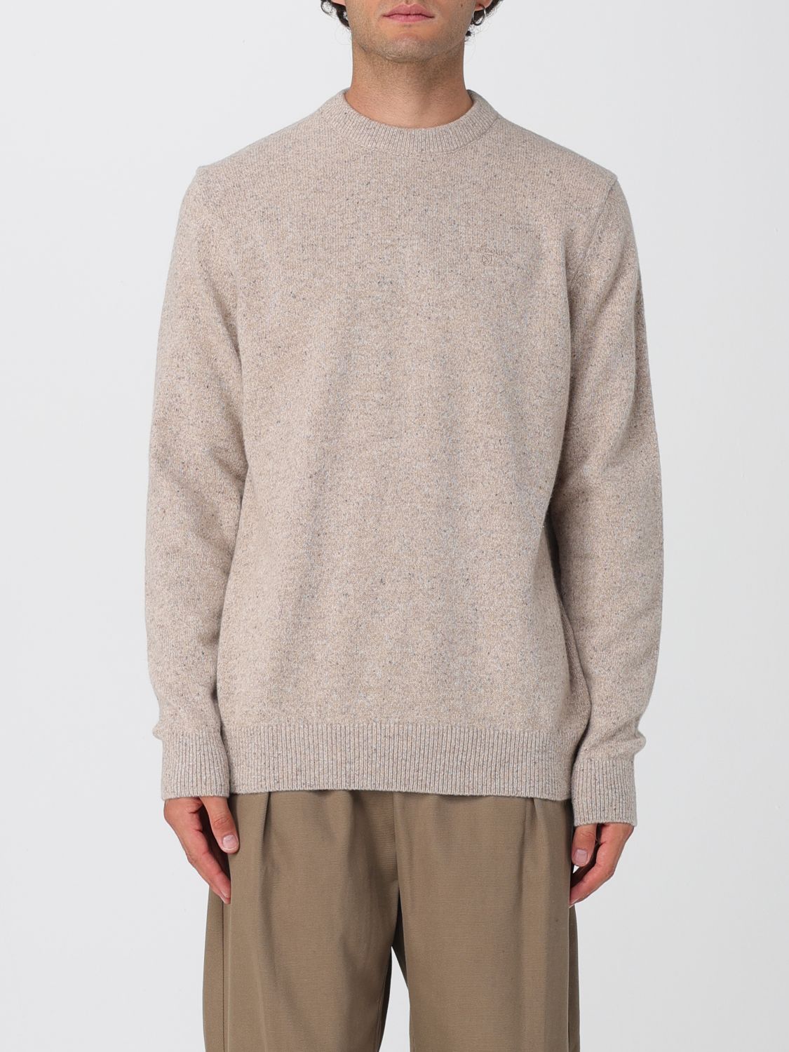 Barbour Sweater Men Color Grey In Neutral