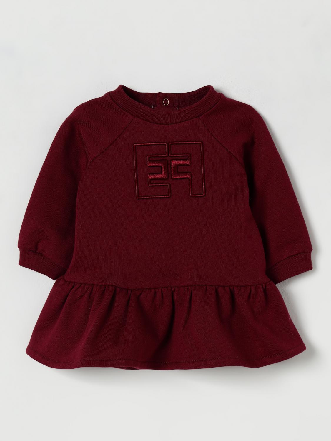 Elisabetta Franchi La Mia Bambina Romper  Kids Color Burgundy In Red