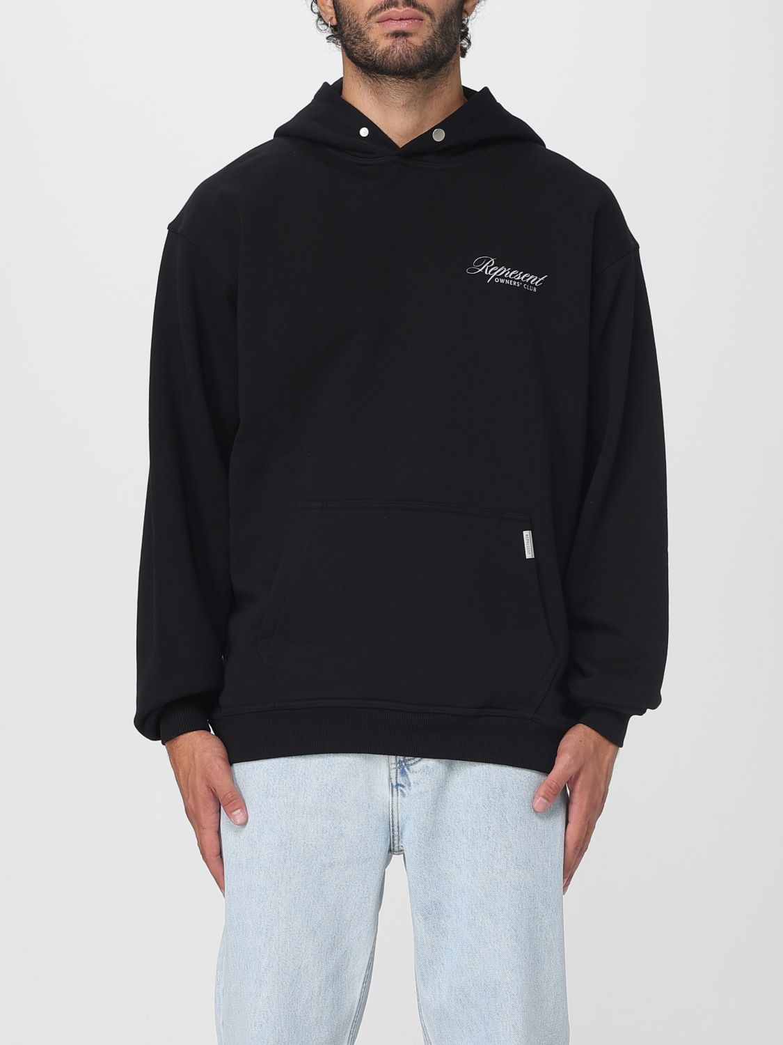 Represent Owners Club Script Hoodie In Black