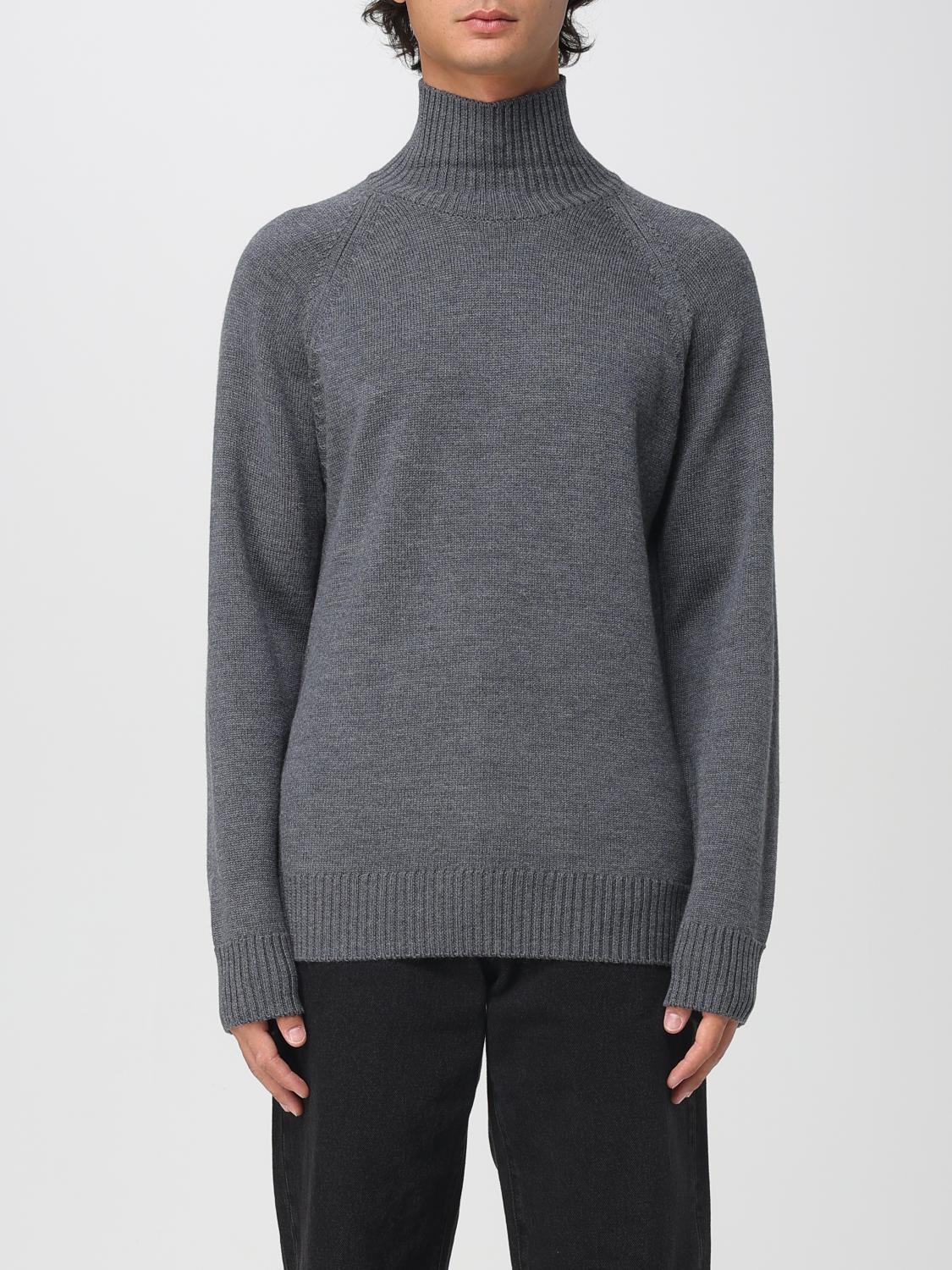 Paolo Pecora High-neck Raglan-sleeve Sweater In Gray