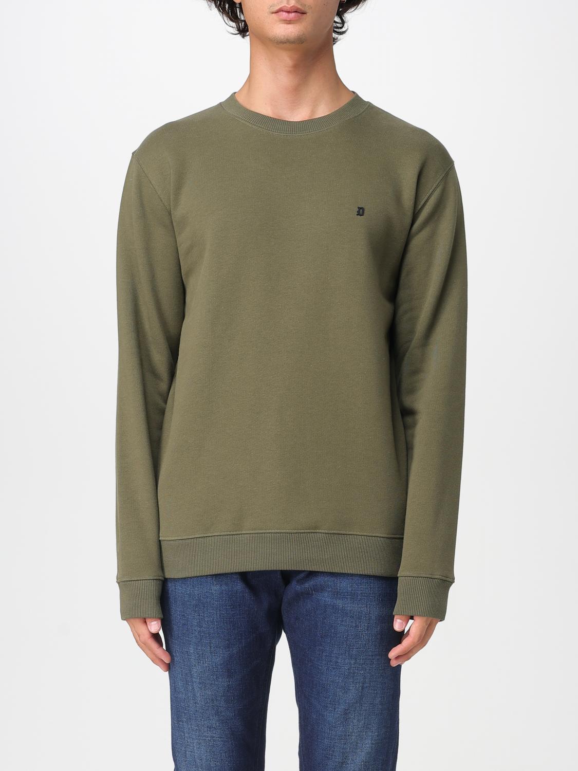 Dondup Sweatshirt Men Color Grass Green In Brown