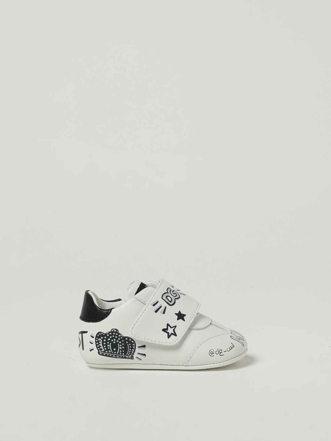 Dolce & Gabbana Graffiti-print Strap Sneakers In White