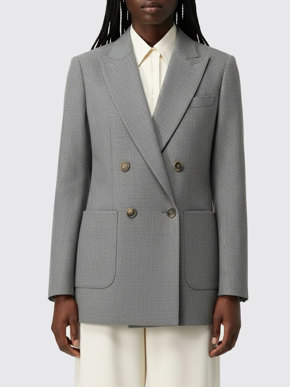 Max Mara Jacket  Woman Color Grey In Gray