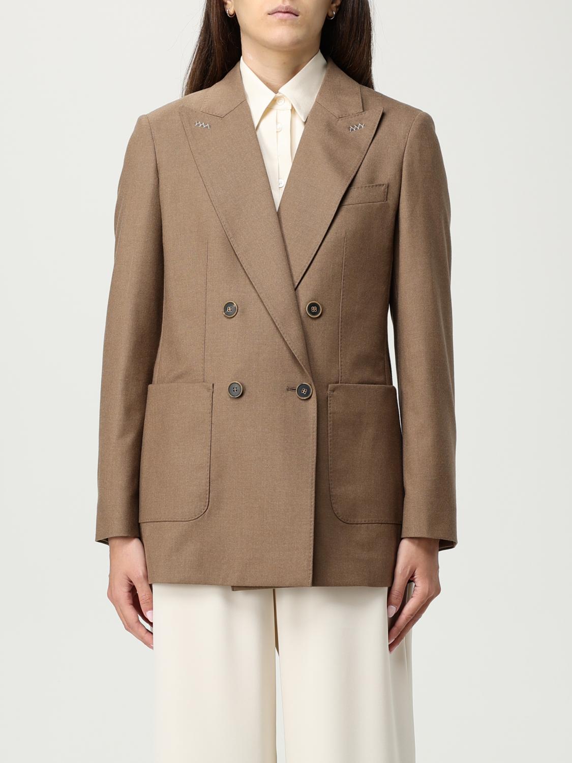 Max Mara Blazer  Woman Color Burnt In Brown