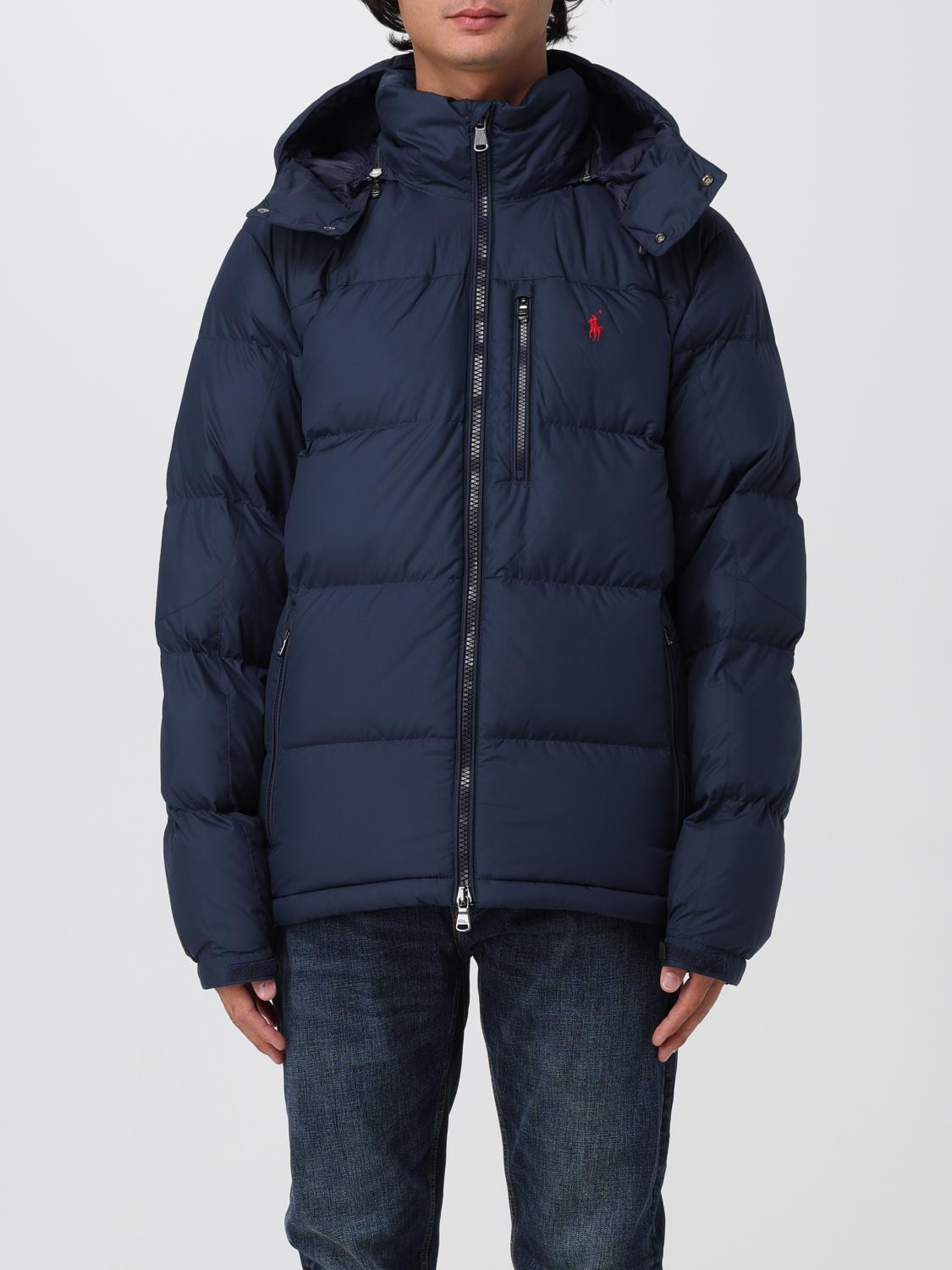 Polo Ralph Lauren Quilted Blue Bomber Jacket In Blue