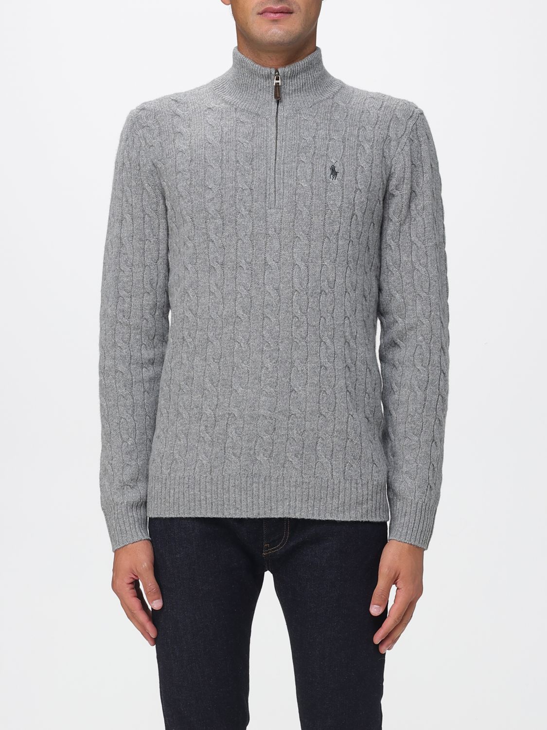 Polo Ralph Lauren Sweater Men Color Grey In Gray