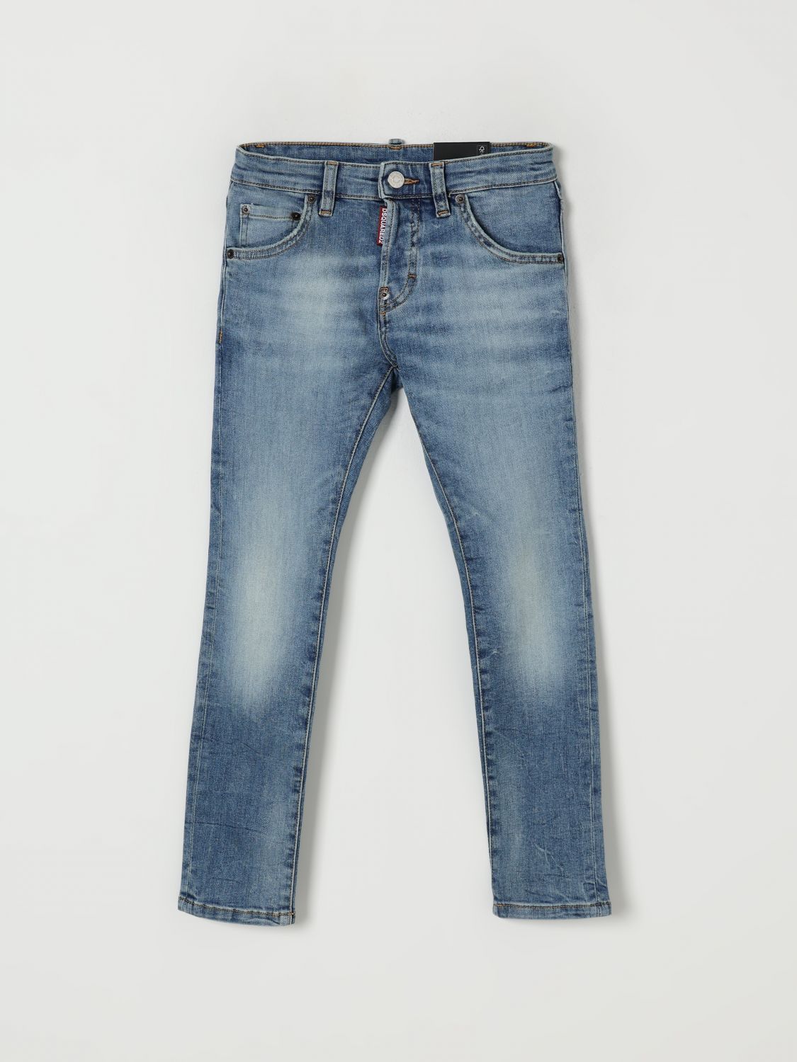 Dsquared2 Pants Kids Color Denim In Blue
