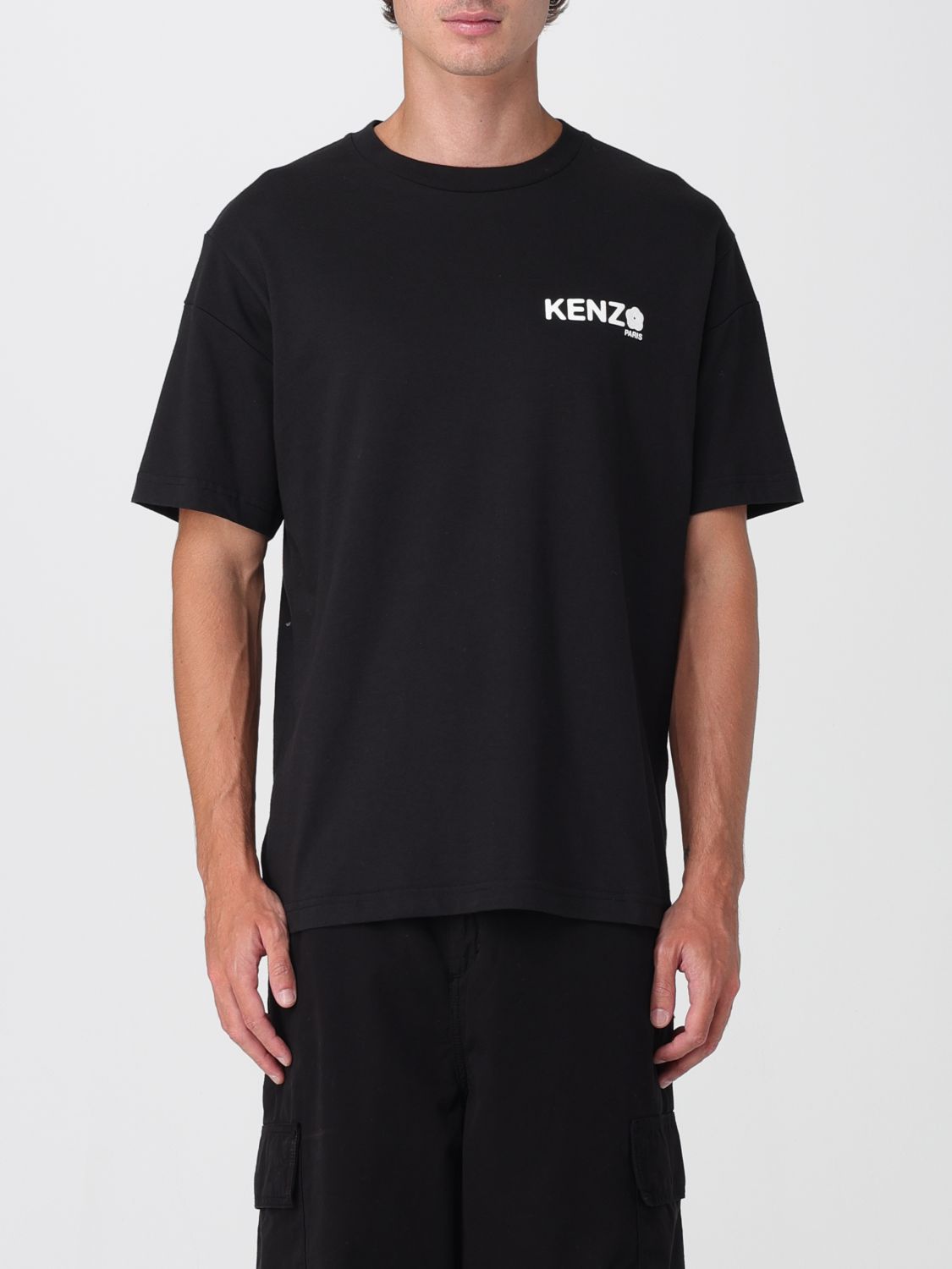Kenzo Boke Flower 2.0 Classic Cotton Logo Graphic T-shirt In Black