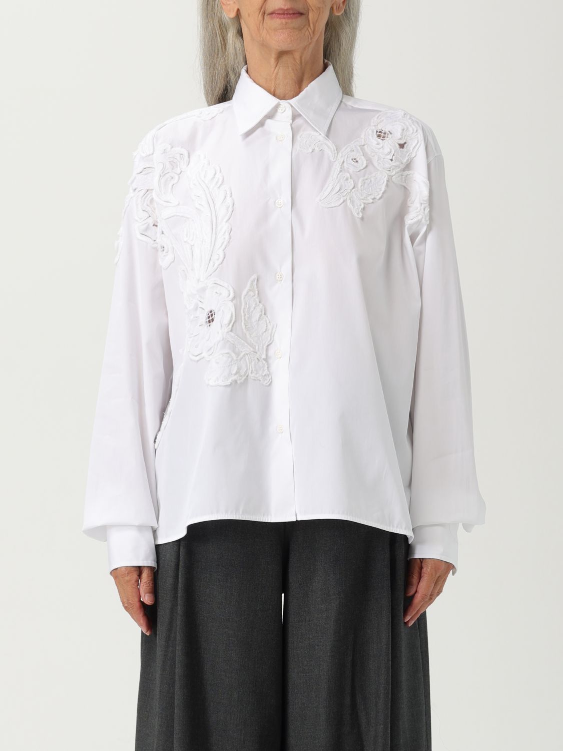 Ermanno Scervino Shirt Woman Color White In White