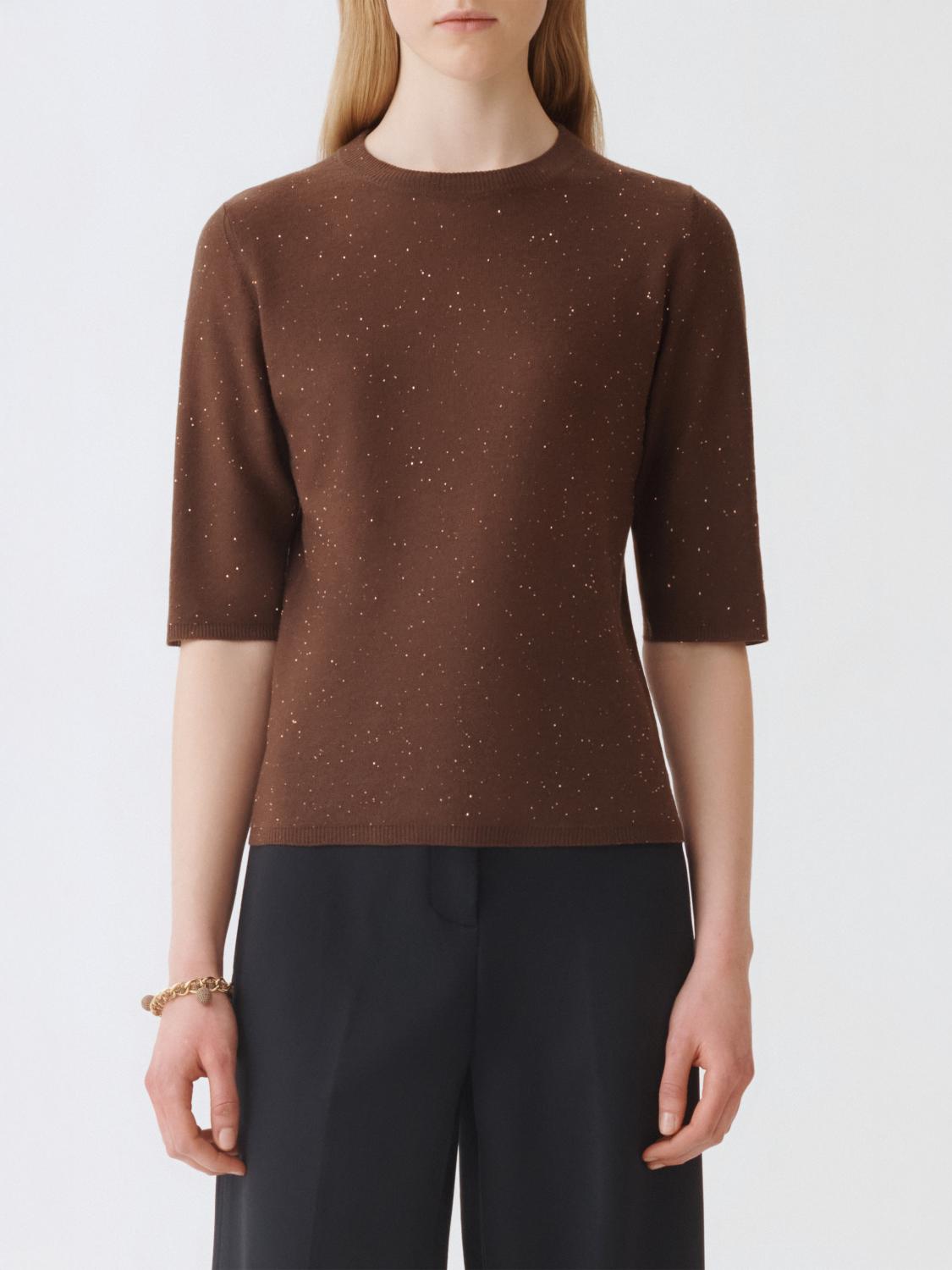 Fabiana Filippi Sweater  Woman Color Ebony In Brown