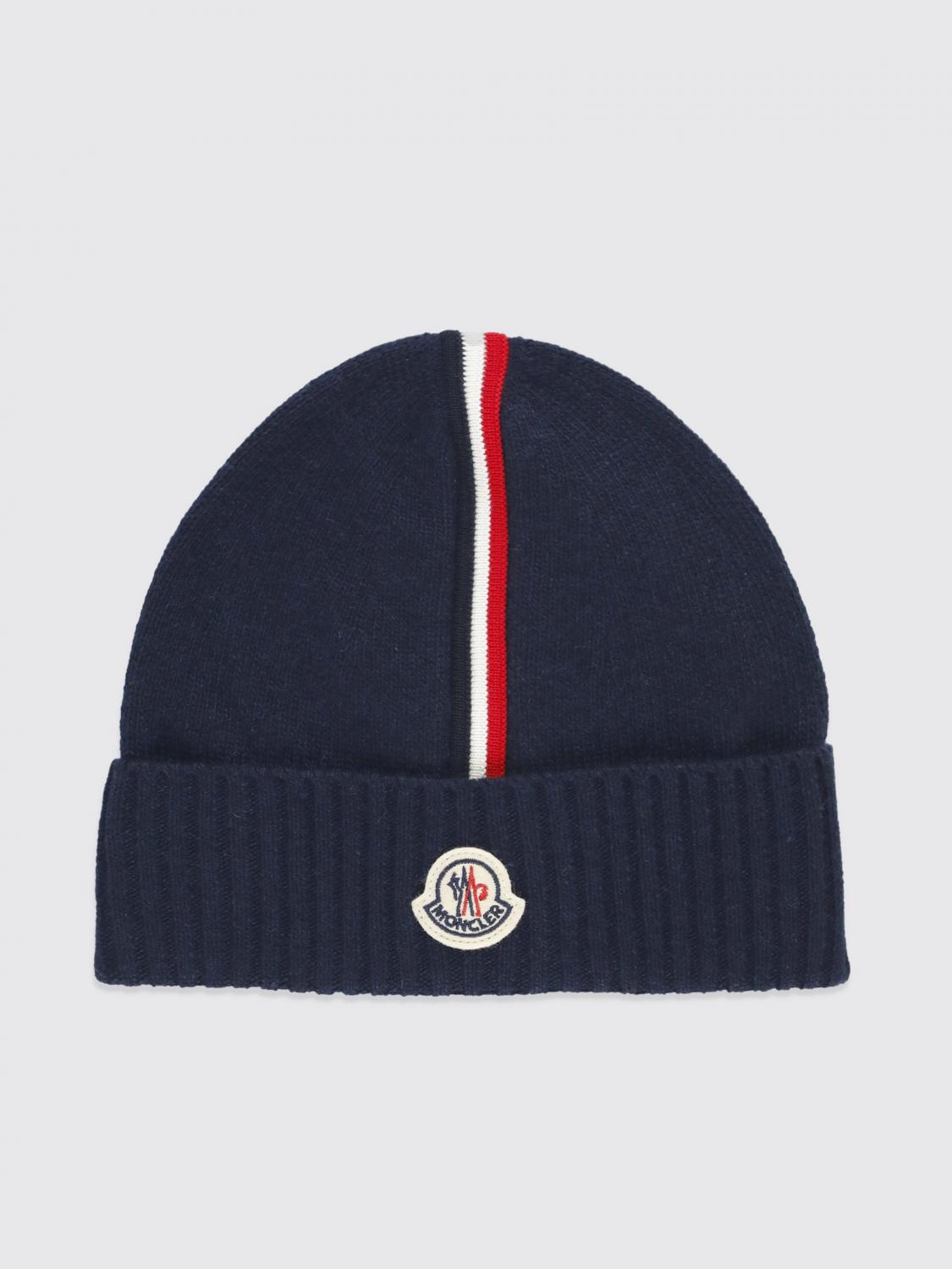 MONCLER Hat Kids color Blue　MONCLER 帽子 キッズカラー ブルー MONCLER