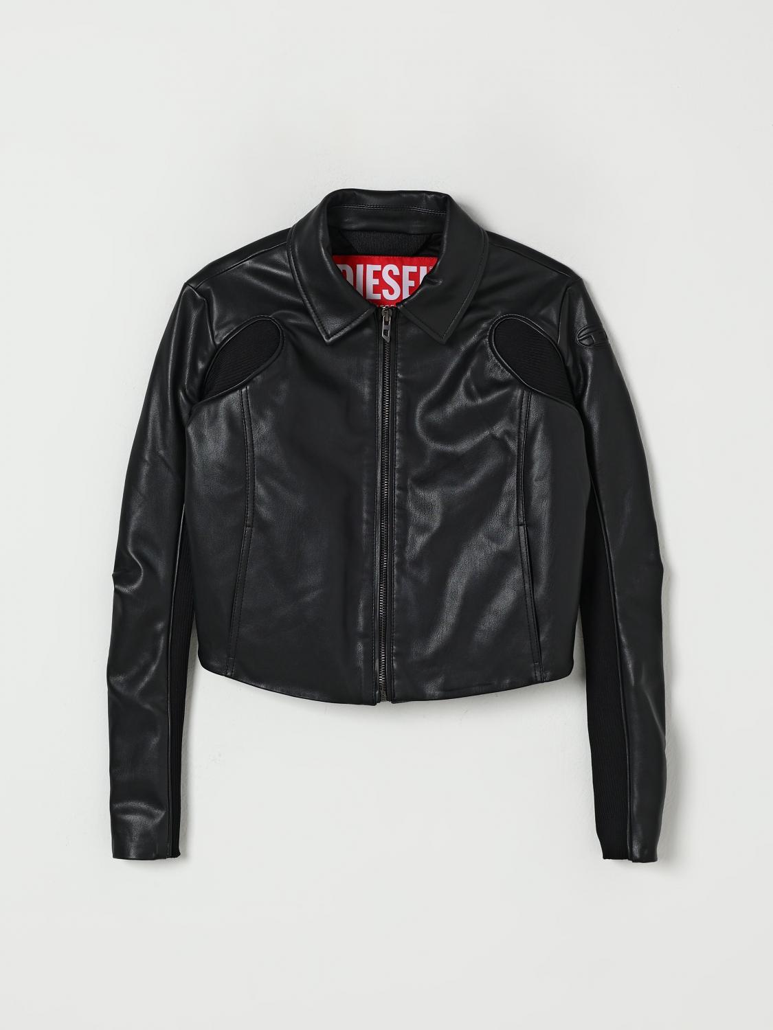 Diesel Coat Kids Color Black In Black