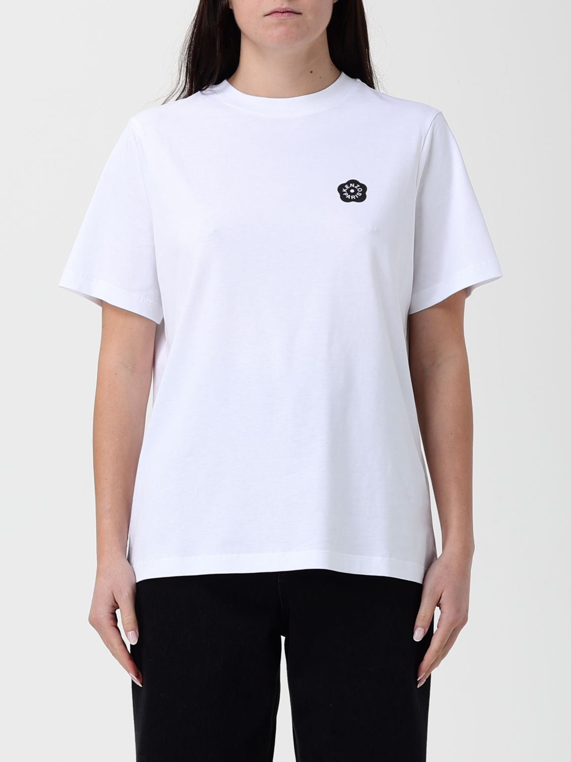 Kenzo Boke Flower 2.0 T-shirt With Embroidery In White