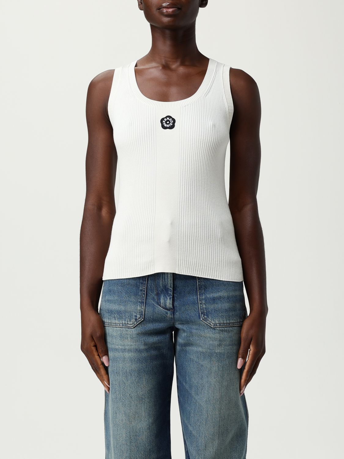 Kenzo Tank Top "boke Flower 2.0" In Black