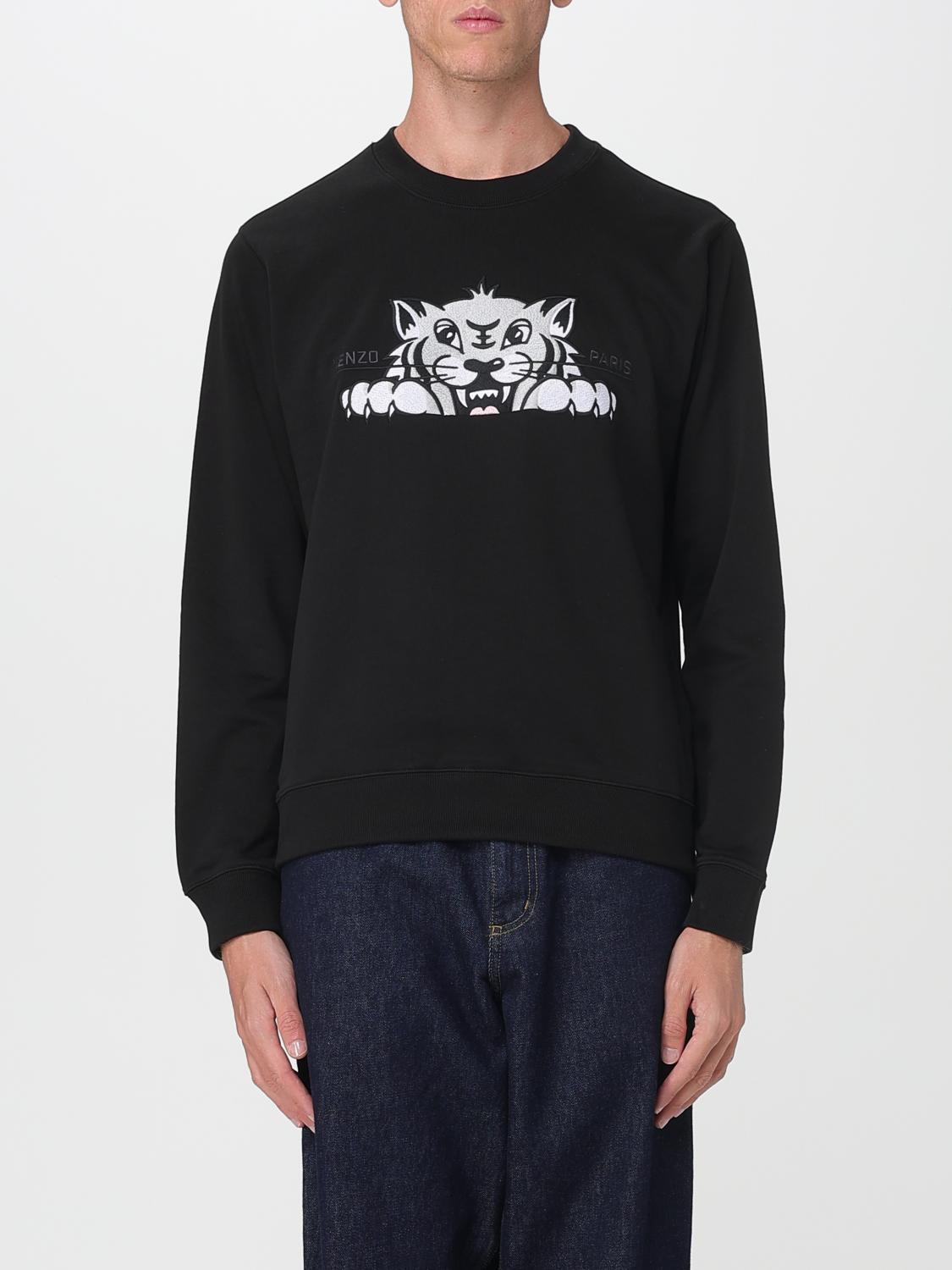 KENZO Sweatshirt Men color Black　KENZO スウェットシャツ メンズ カラー ブラック KENZO