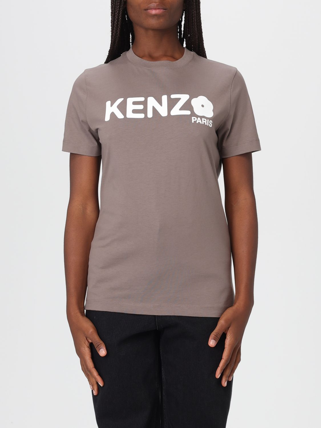 Kenzo 'floral Boke 2.0' T-shirt In Brown