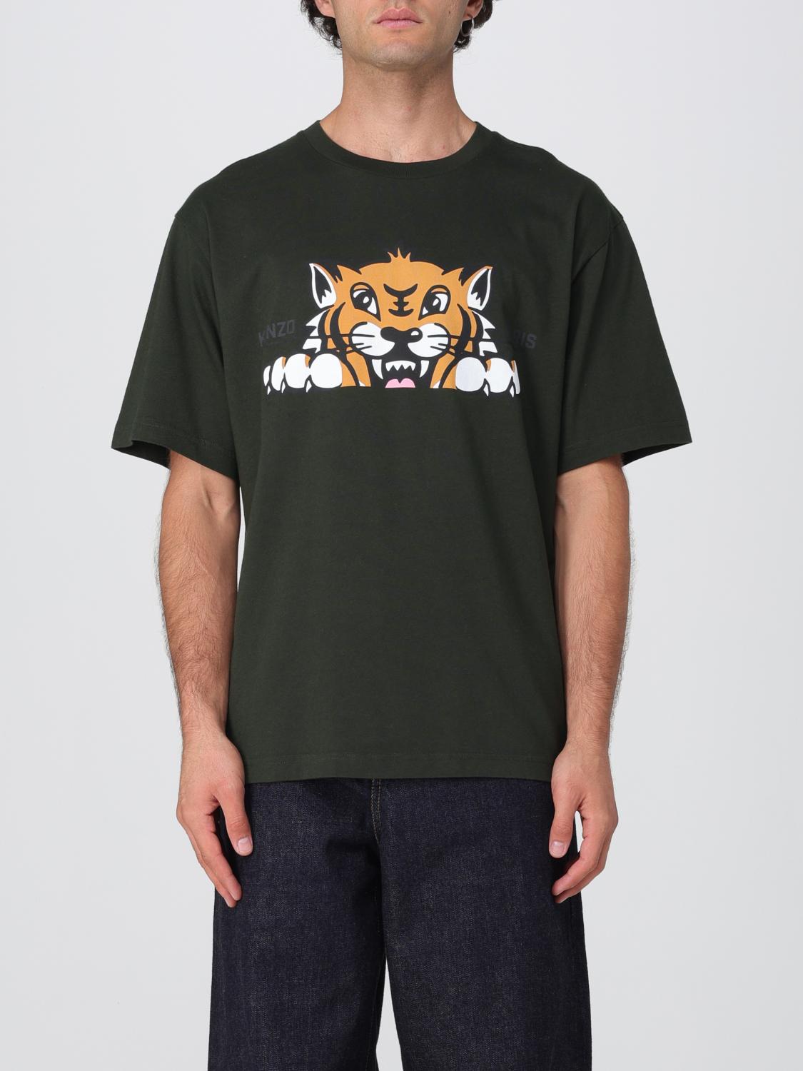 Kenzo T-shirt Men Color Green In Green