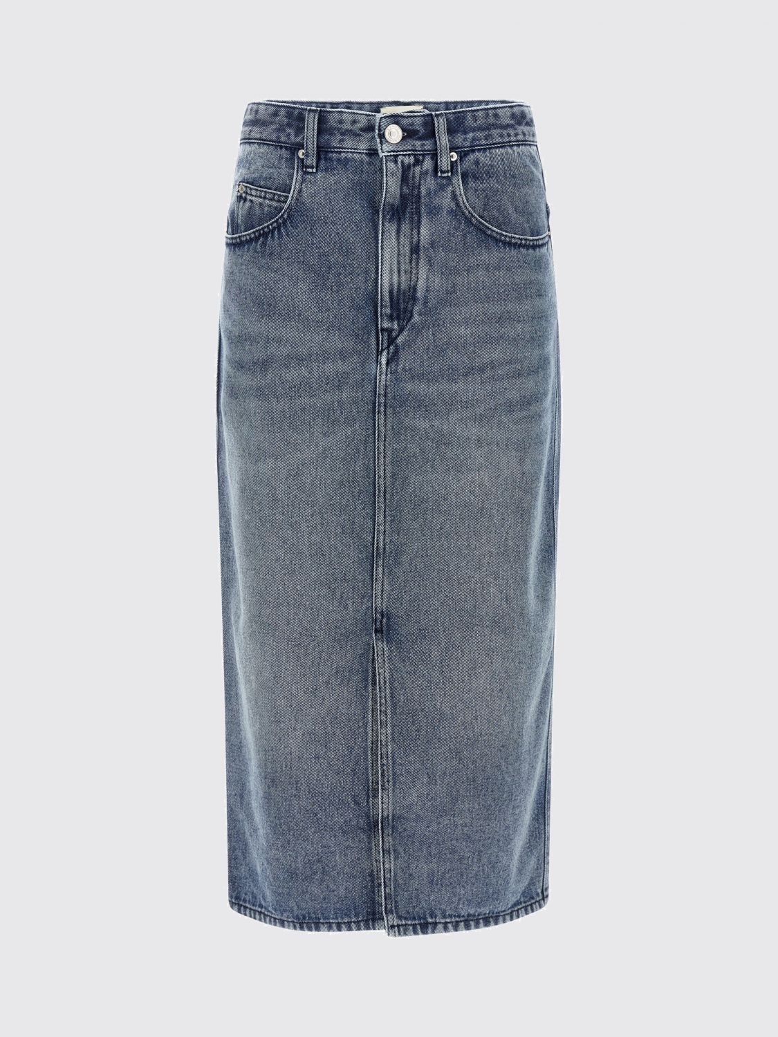 Isabel Marant 'pocketed Belt Loops Skirt' In Blue