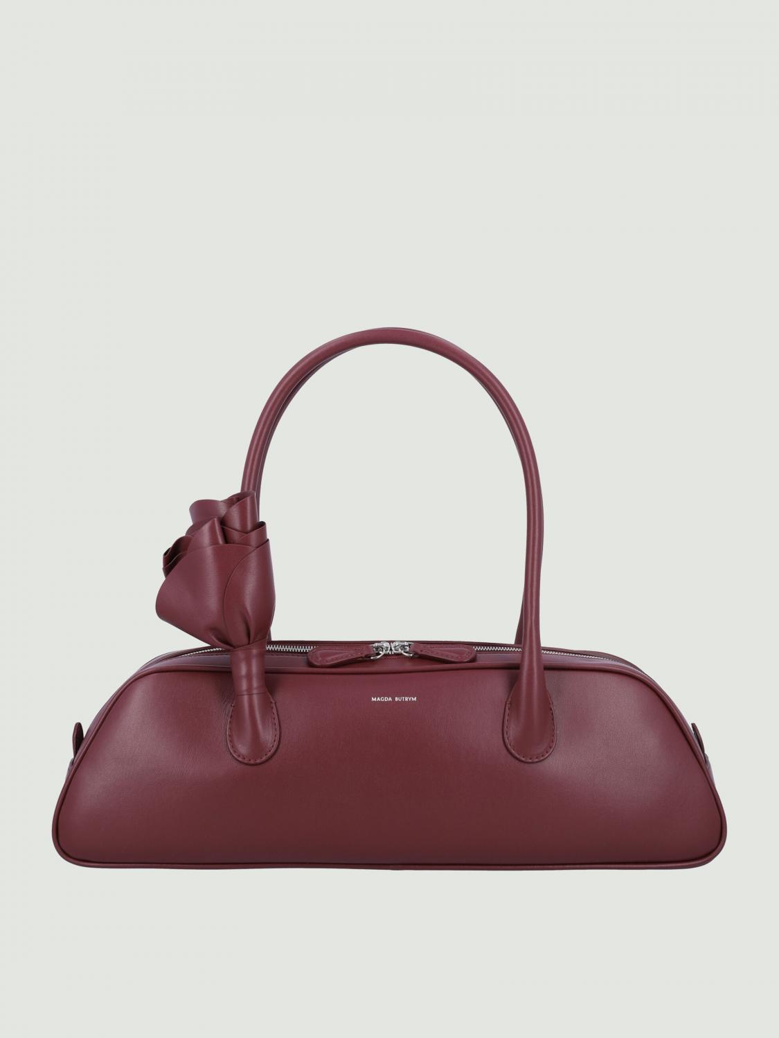 Magda Butrym Burgundy Brigitte Trapeze Shoulder Bag In Purple