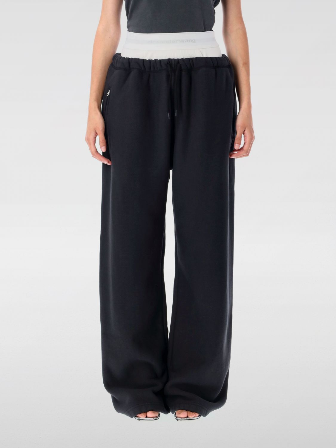Alexander Wang T T By Alexander Wang Brief-waistband Sweatpants In Black