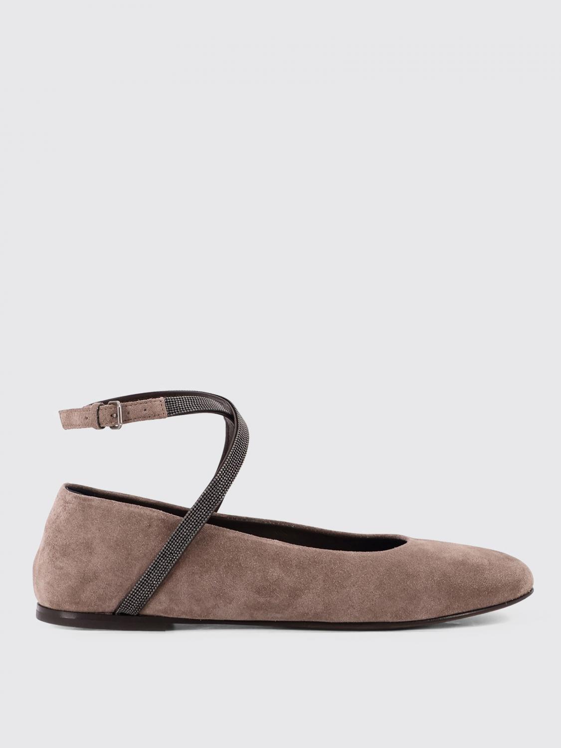 Brunello Cucinelli Ballet Flats  Woman Color Beige In Sand