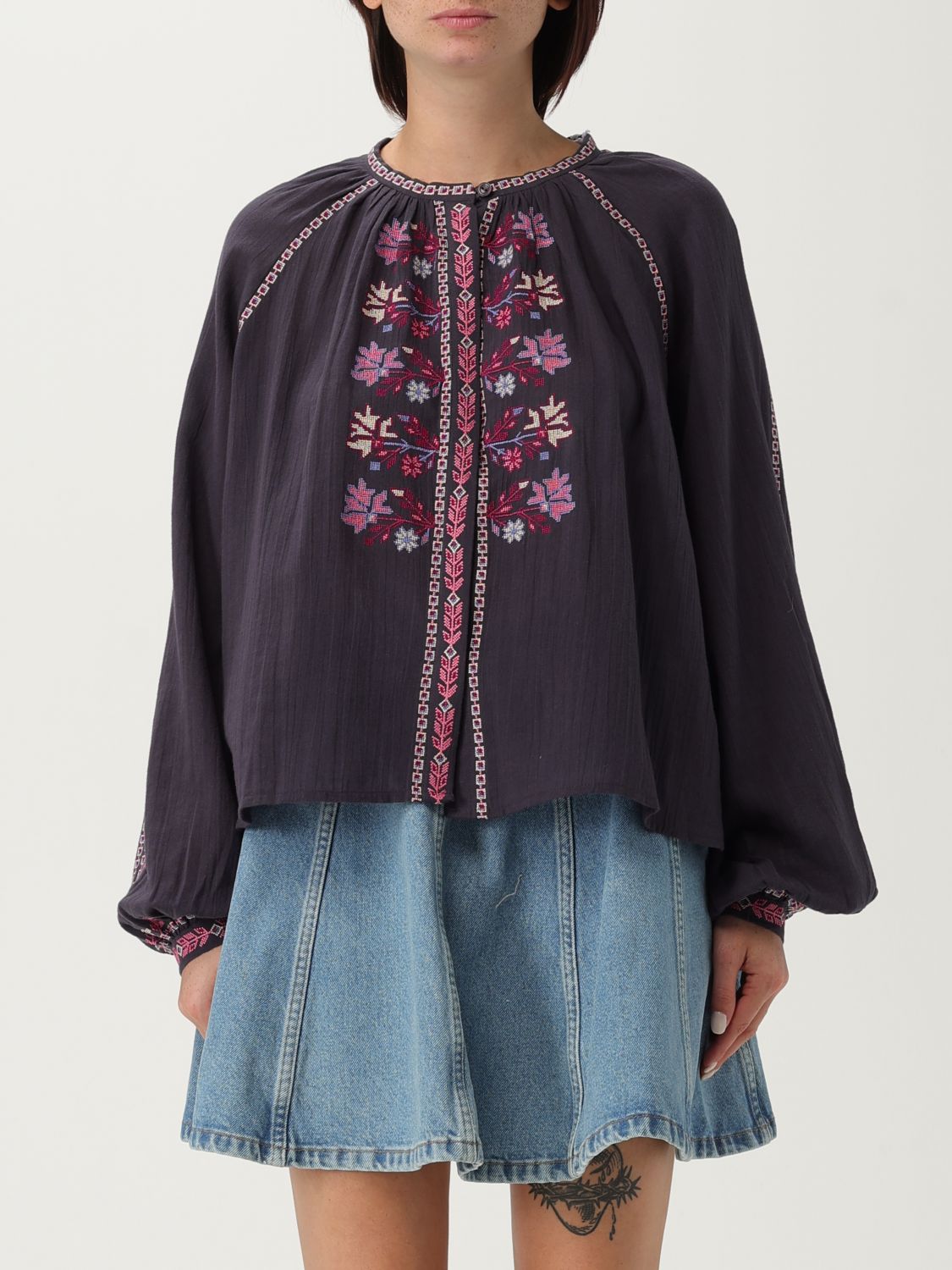 Isabel Marant Étoile Shirt Isabel Marant Etoile Woman Color Blue In Brown