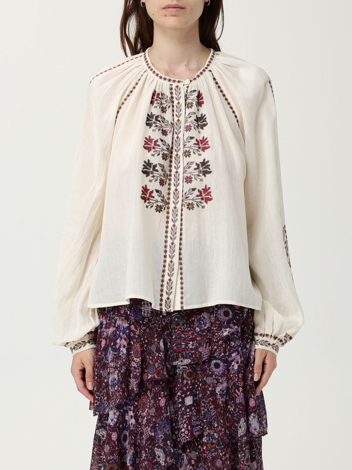 Isabel Marant Étoile Shirt Isabel Marant Etoile Woman Color Beige In White