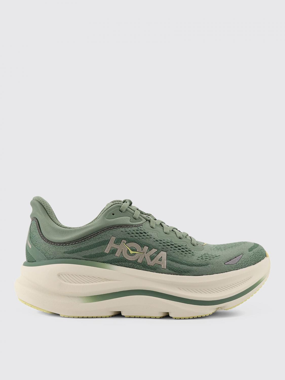 Hoka M Bondi 9 Low-top Sneakers In Green