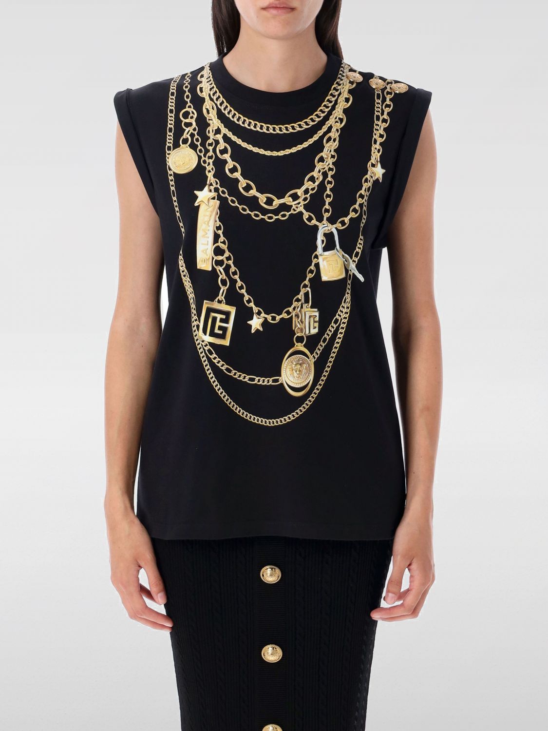 T-Shirt BALMAIN Woman color Black