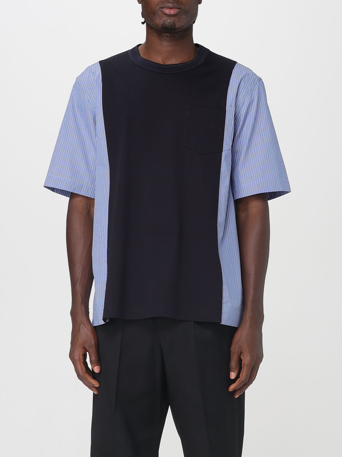 Sacai T-shirt  Men Color Navy In Blue
