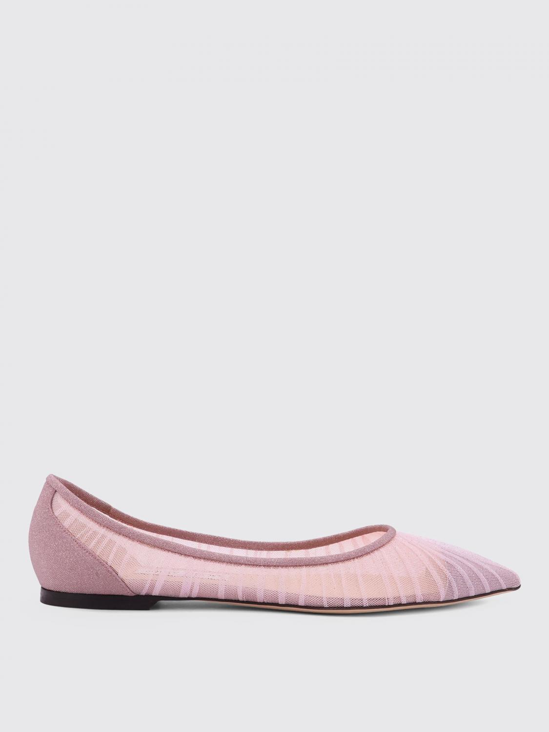 Jimmy Choo Ballet Flats Woman Color Pink In Pink