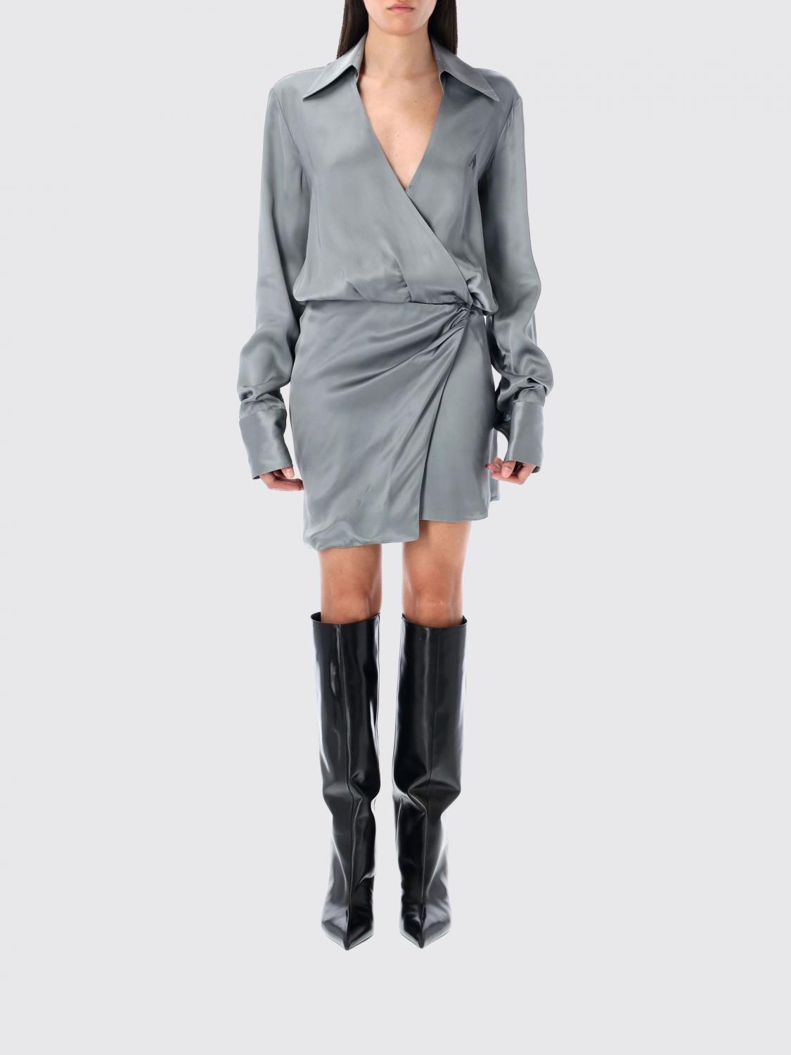 THE ATTICO Dress Woman color Grey
