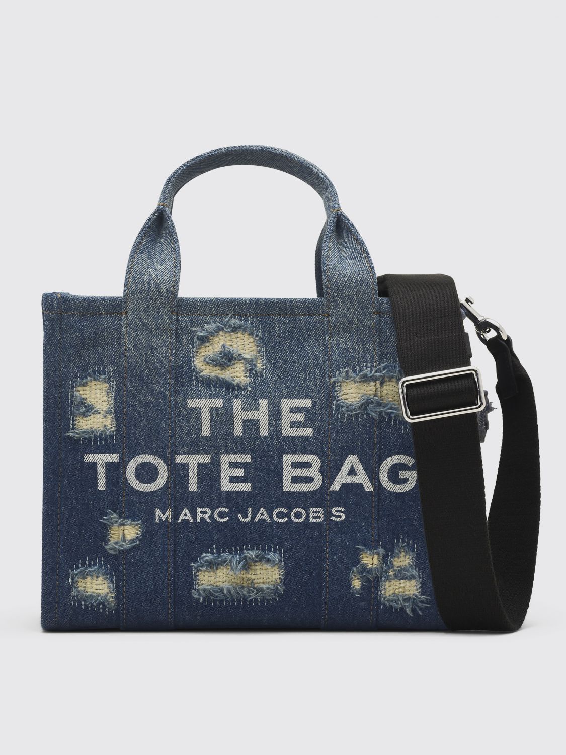 Marc Jacobs The Medium Tote Cotton Tote In Blue