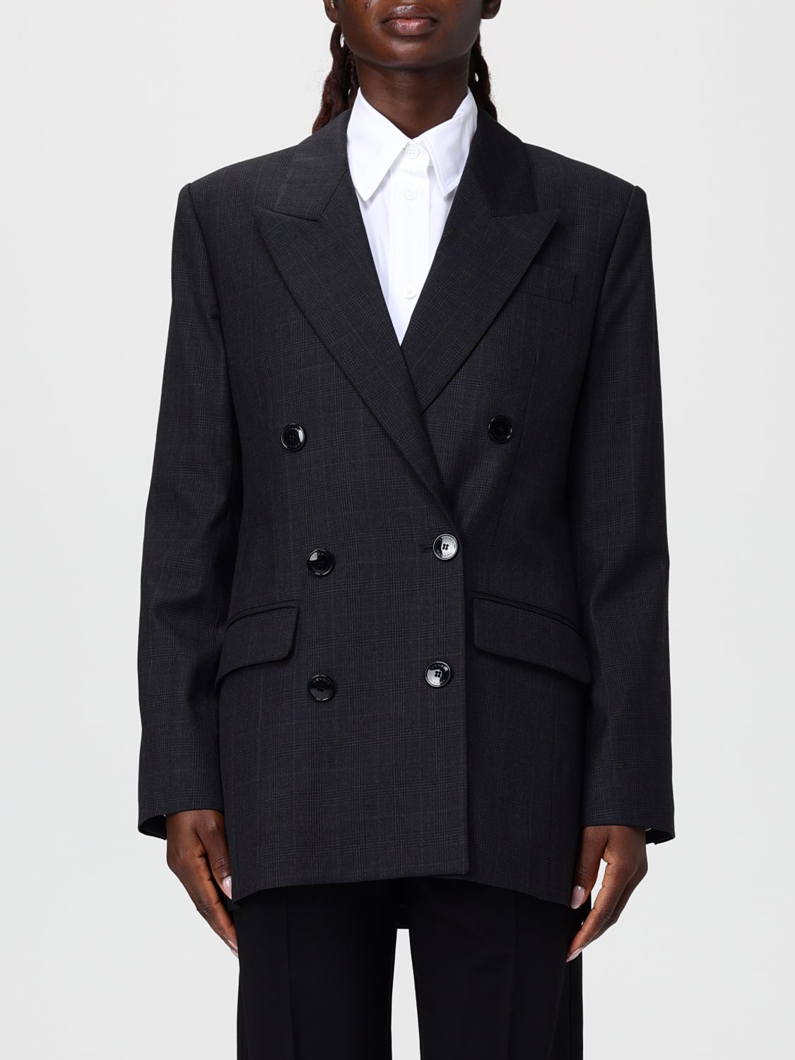 Isabel Marant Blazer  Woman Color Grey In Black