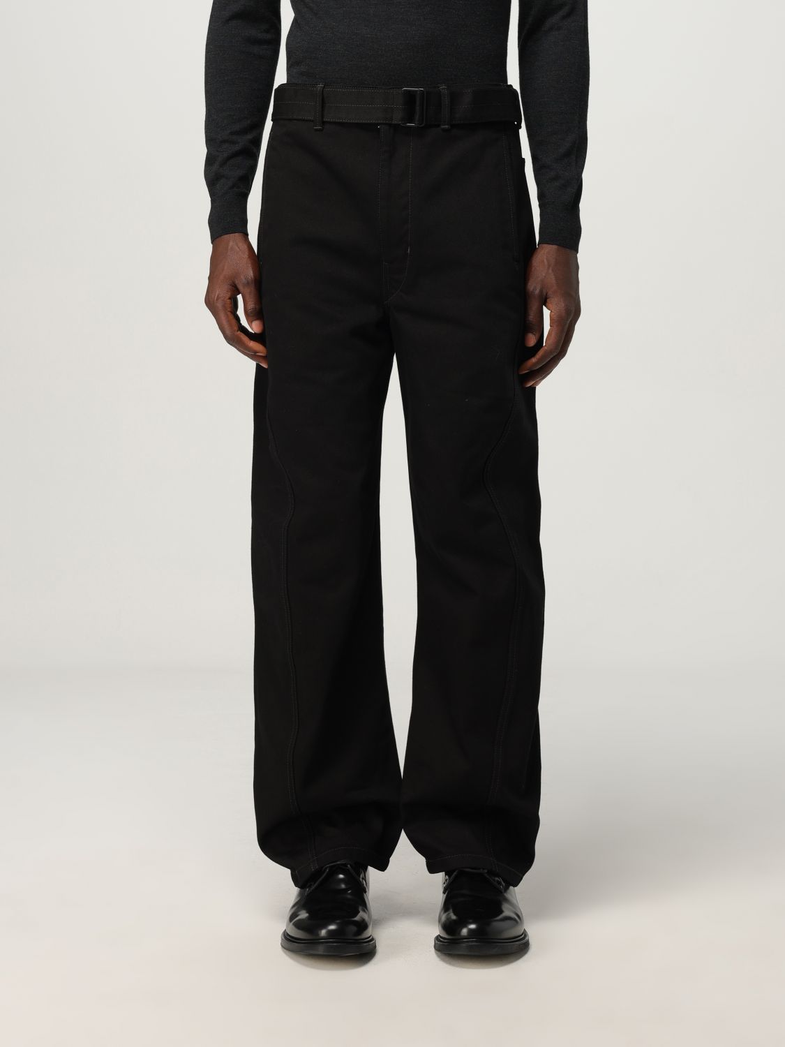 Lemaire Pants Men Color Brown In Black