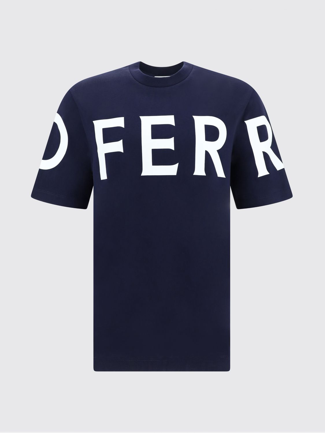Ferragamo Logo-print Cotton T-shirt In Black