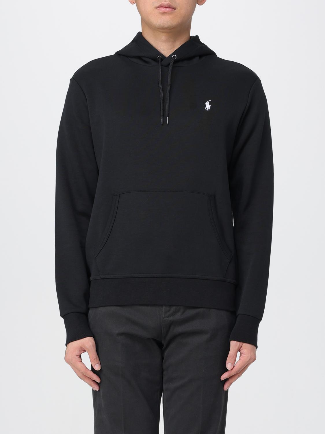 Polo Ralph Lauren Mens Polo Black Logo-embroidered Knit-tech Stretch-cotton Hoody In Black