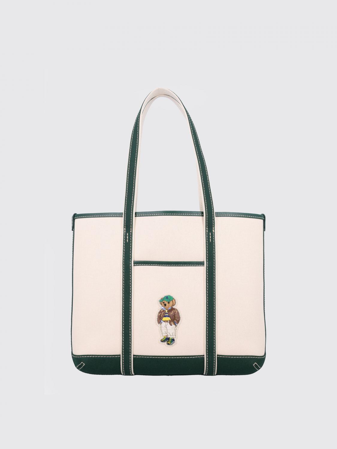 Polo Ralph Lauren Medium Shopping Bear In Neutral