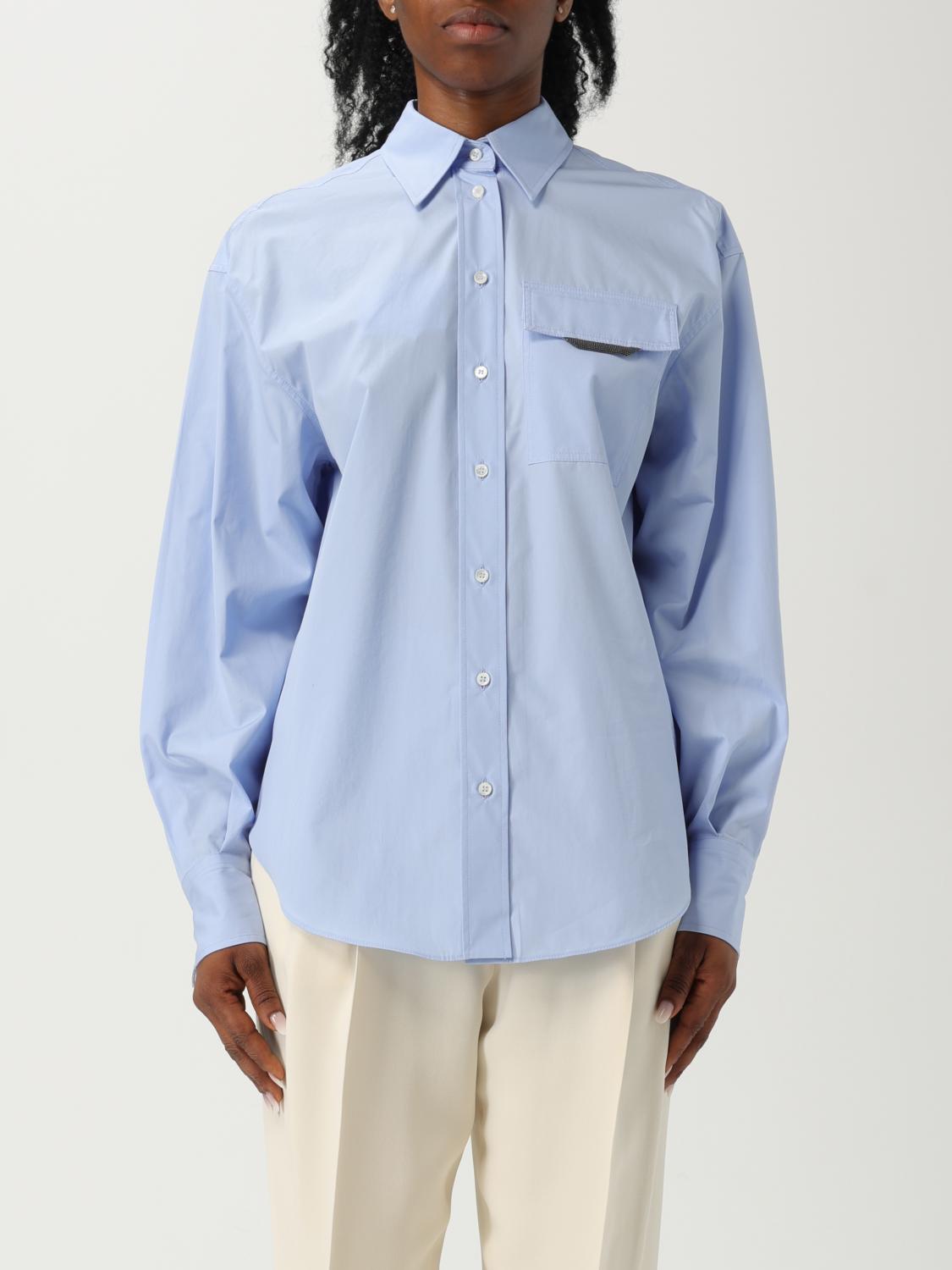 Brunello Cucinelli Shirt In Blue