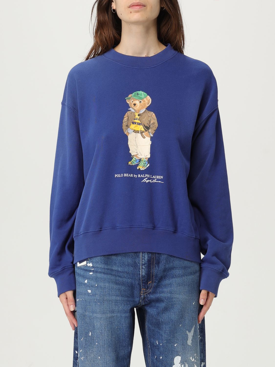 Polo Ralph Lauren Sweater  Woman Color Blue In Blue