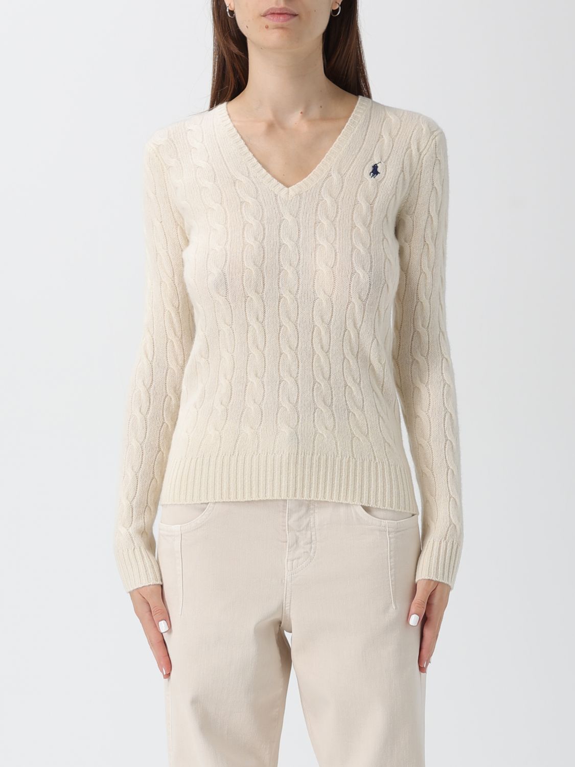 Polo Ralph Lauren Sweater  Woman Color White In Neutral