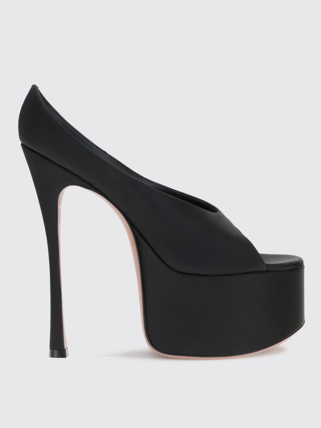 Amina Muaddi Heeled Sandals Woman Color Black In Black