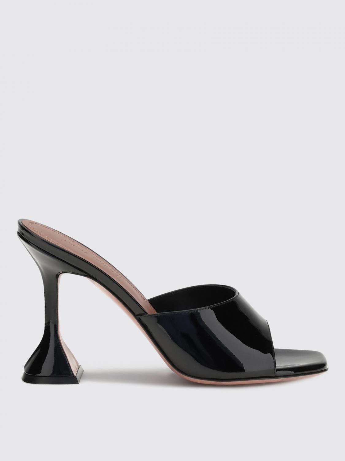 Amina Muaddi Shoes Woman Color Black In Black