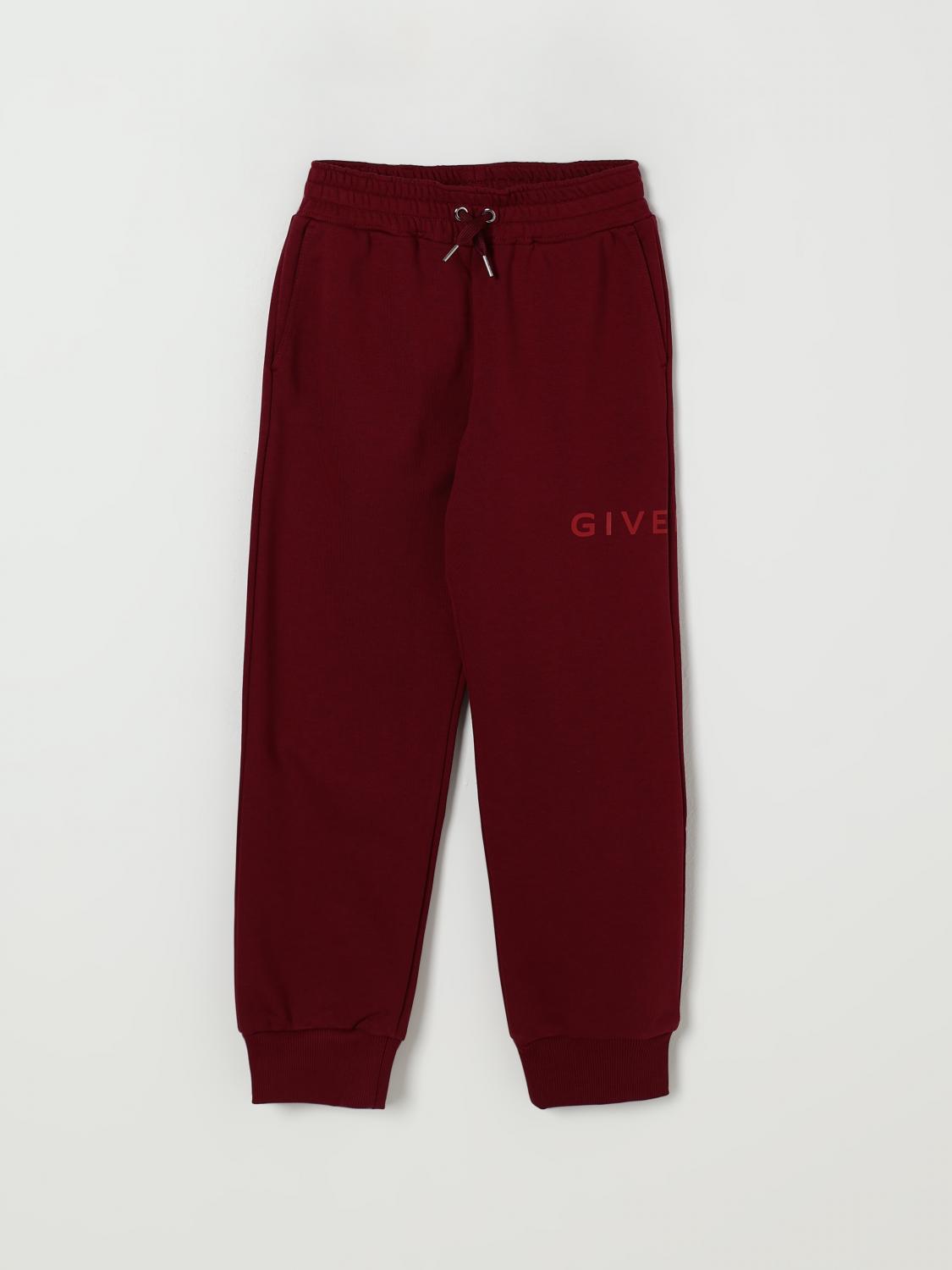Givenchy Branded Sweatpants In Burgundy