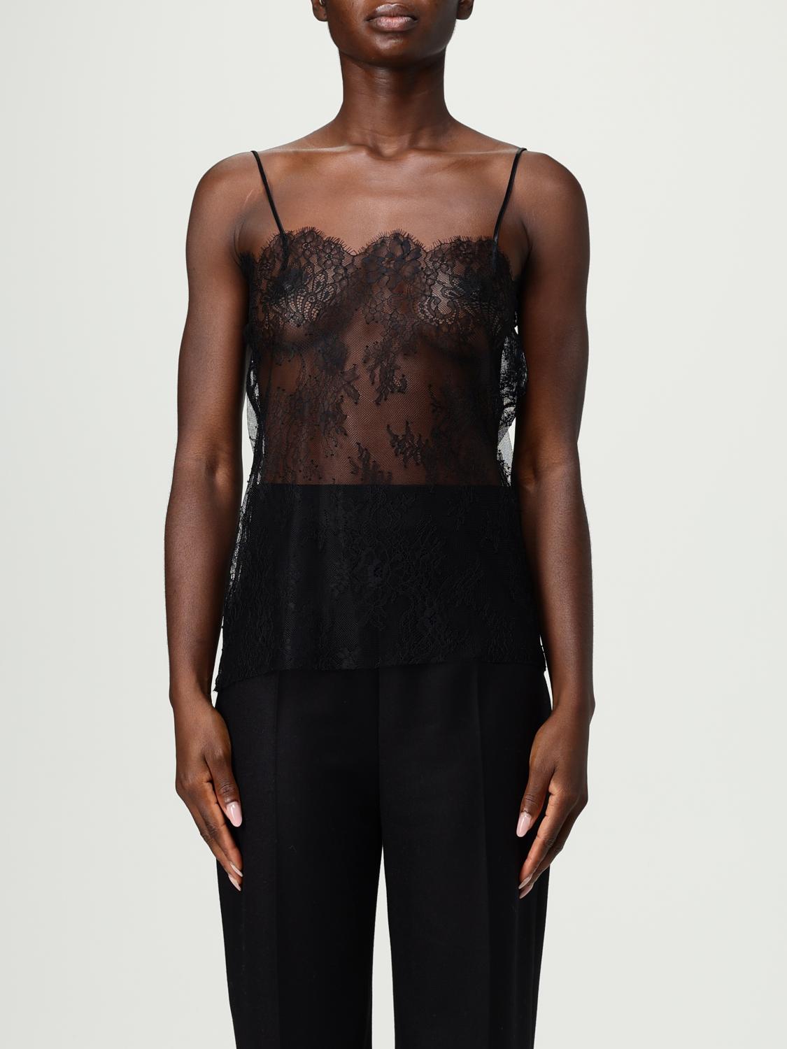 Alberta Ferretti Top  Woman Color Black In Black