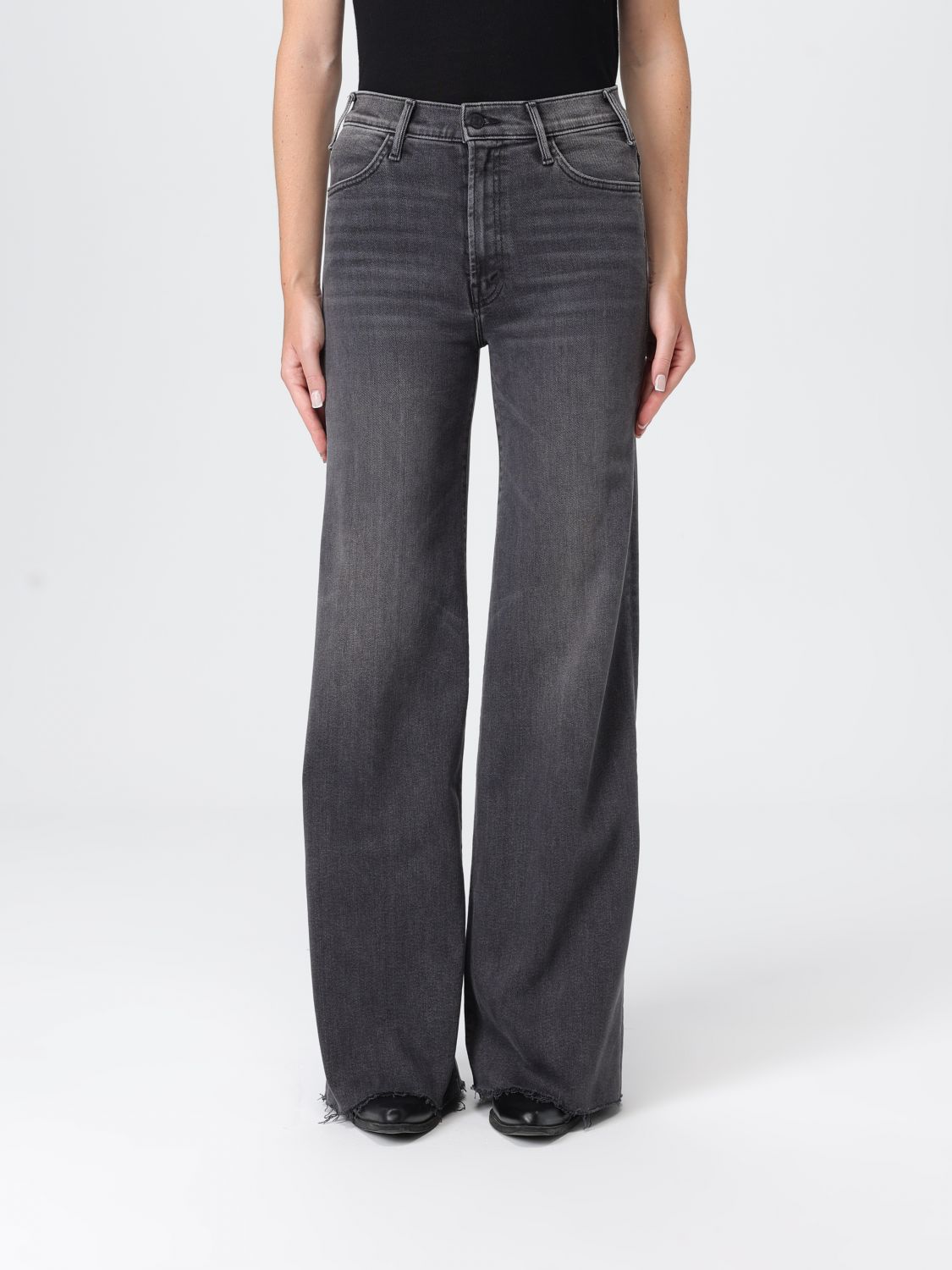 Mother Jeans Woman Color Grey In Gray